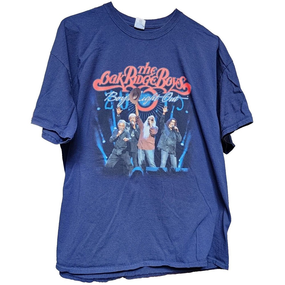 Oak Ridge Boys Blue Tour T-Shirt Boys Night Out Country Music 2 Sides 2X